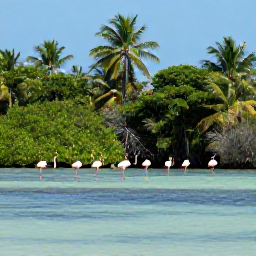 Caribbean Holidays, Cuba Nature Holidays, Flamingos and wetlands in the Zapata Peninsula with mangroves, calm water and tropical vegetation