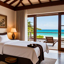 Caribbean Holidays, Cuba Spa Breaks, Luxury Cuban spa treatment room with natural materials, soft lighting, towels and a view towards the Caribbean coast