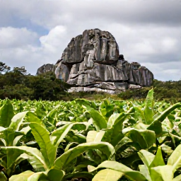 Caribbean Holidays, Cuba Tours June, Lush green tobacco fields and dramatic limestone mogotes in the Vi&ntilde;ales Valley under a partly cloudy June sky