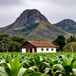 Caribbean Holidays, Cuba Tours October, Lush Cuban countryside with limestone hills, tobacco fields and a traditional farmhouse near Vi&ntilde;ales
