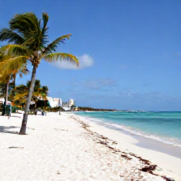 Caribbean Holidays, Cuba Tours September, White sandy beach, turquoise Caribbean water and palm trees at Varadero, Cuba