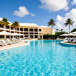 Caribbean Holidays, Cura&ccedil;ao Adults Only July, Adults relaxing beside a turquoise Caribbean pool at an adults-only resort in Cura&ccedil;ao, bright July sunshine
