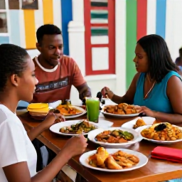 Caribbean Holidays, Cura&ccedil;ao Cooking Holidays, Cura&ccedil;ao street food and traditional dishes served at a welcoming local table in Willemstad