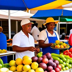 Caribbean Holidays, Cura&ccedil;ao Culture Holidays, Local Cura&ccedil;ao market with colourful fruit, vegetables, spices and friendly vendors in a bright Caribbean setting
