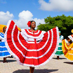 Caribbean Holidays, Cura&ccedil;ao Culture Holidays, Traditional Cura&ccedil;ao dancers in colourful costumes performing outdoors during a lively island festival