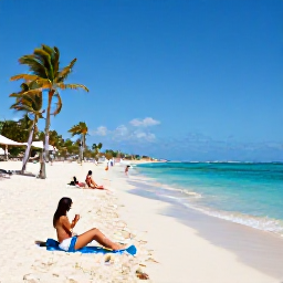 Caribbean Holidays, Cura&ccedil;ao December Breaks, Travellers relaxing on a sandy Cura&ccedil;ao beach with clear turquoise water, palm trees and a bright December sky
