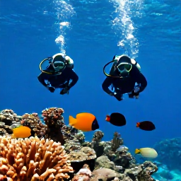 Caribbean Holidays, Cura&ccedil;ao Diving July, Divers swimming above healthy coral formations and tropical fish in the Caribbean sea near Cura&ccedil;ao