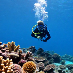Caribbean Holidays, Cura&ccedil;ao Diving June, A diver photographing coral and tropical fish at a calm Cura&ccedil;ao shore dive site