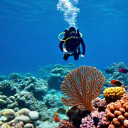 Caribbean Holidays, Cura&ccedil;ao Diving June, Divers exploring a shallow coral reef with colourful fish and sea fans near Cura&ccedil;ao
