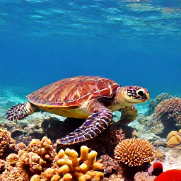 Caribbean Holidays, Cura&ccedil;ao Diving October, Underwater view of sea turtles, colourful reef fish and healthy coral near Cura&ccedil;ao