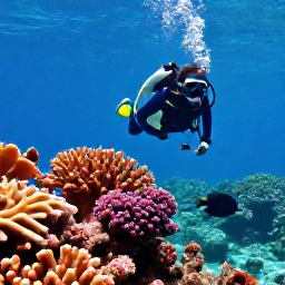 Caribbean Holidays, Cura&ccedil;ao Holidays October, Diver and snorkeller discovering colourful coral and tropical fish in the clear waters of Cura&ccedil;ao in October