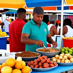 Caribbean Holidays, Cura&ccedil;ao in August, Cura&ccedil;ao cultural food market with local dishes, colourful fruit, traditional snacks and friendly island vendors
