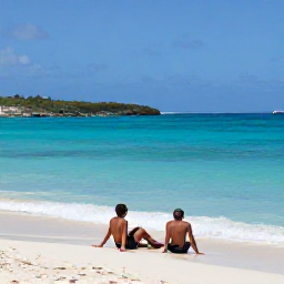 Caribbean Holidays, Cura&ccedil;ao in May, A couple relaxing on a quiet sandy beach in Cura&ccedil;ao, snorkelling in clear water beside a sheltered bay