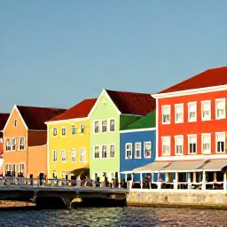 Caribbean Holidays, Cura&ccedil;ao in May, Colourful historic Willemstad waterfront in Cura&ccedil;ao, with pastel buildings, a bridge and visitors exploring in warm May sunshine