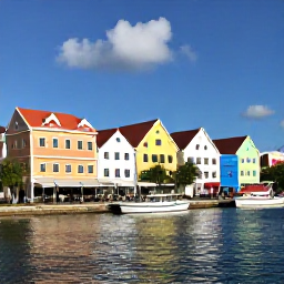 Caribbean Holidays, Curacao in November, Colourful Willemstad waterfront in Curacao at a relaxed pace, with pastel buildings, boats, caf&eacute;s and visitors strolling in the sunshine