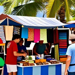 Caribbean Holidays, Cura&ccedil;ao in October, Cura&ccedil;ao cultural market with local food, handmade crafts, colourful fabrics and friendly residents beneath tropical shade