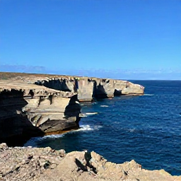 Caribbean Holidays, Cura&ccedil;ao Instagram Hotspots, Dramatic sea cliffs and deep blue Caribbean waves at Shete Boka National Park in Cura&ccedil;ao under a clear sky
