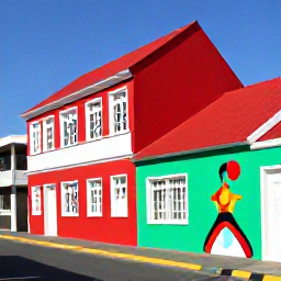 Caribbean Holidays, Cura&ccedil;ao Instagram Spots, Colourful street art and painted buildings in the Otrobanda district of Willemstad, Cura&ccedil;ao, bright daylight and Caribbean atmosphere