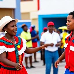 Caribbean Holidays, Cura&ccedil;ao January Holidays, Traditional Cura&ccedil;ao music and dancing at a lively January cultural celebration, with locals in colourful clothing
