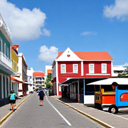 Caribbean Holidays, Cura&ccedil;ao July Holidays, Visitors walking through the vibrant Punda district of Willemstad, viewing colourful buildings, floating market stalls and the Queen Emma pontoon bridge