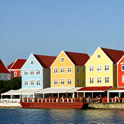 Caribbean Holidays, Cura&ccedil;ao June Breaks, Colourful colonial buildings and waterfront caf&eacute;s in Willemstad, Cura&ccedil;ao, on a sunny June morning