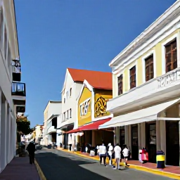 Caribbean Holidays, Cura&ccedil;ao June Holidays, Visitors exploring the colourful streets of Punda and Otrobanda in Willemstad, with street art, historic fa&ccedil;ades and local shops