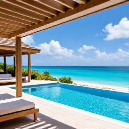 Caribbean Holidays, Cura&ccedil;ao Luxury Holidays, Elegant Cura&ccedil;ao resort suite with private terrace, plunge pool and views over the Caribbean Sea