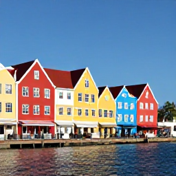 Caribbean Holidays, Cura&ccedil;ao March Breaks, Pedestrians exploring colourful Dutch colonial buildings beside the Handelskade waterfront in Willemstad