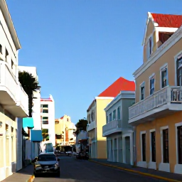 Caribbean Holidays, Cura&ccedil;ao March Holidays, Colourful colonial buildings and lively streets in Willemstad, Cura&ccedil;ao, on a bright March morning
