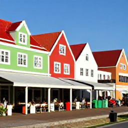 Caribbean Holidays, Cura&ccedil;ao March Holidays, Visitors exploring the colourful streets and historic waterfront of Willemstad, Cura&ccedil;ao, with local caf&eacute;s and Dutch colonial architecture