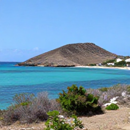 Caribbean Holidays, Curacao Nature Holidays, A bright coastal view of Cura&ccedil;ao in August, showing turquoise sea, dry hills and native scrub beneath a clear Caribbean sky