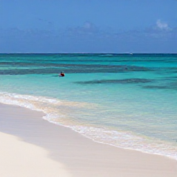 Caribbean Holidays, Cura&ccedil;ao Nature Holidays, A quiet Cura&ccedil;ao beach in November with clear shallow water, pale sand and snorkellers near a coral reef