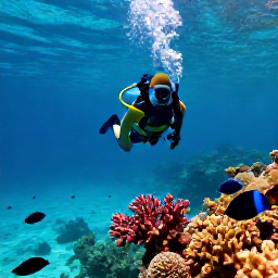 Caribbean Holidays, Cura&ccedil;ao Scuba Diving, Colourful coral reef and tropical fish beneath clear turquoise water off Cura&ccedil;ao