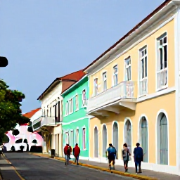 Caribbean Holidays, Cura&ccedil;ao September Holidays, Visitors walking through the pastel-coloured streets of Punda and Otrobanda in Willemstad, Cura&ccedil;ao, admiring historic fa&ccedil;ades and street art