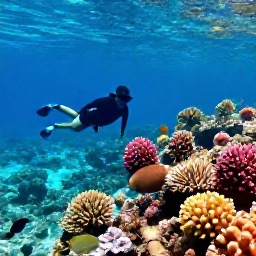 Caribbean Holidays, Cura&ccedil;ao Solo Holidays, A solo snorkeller exploring a colourful coral reef and tropical fish in clear Cura&ccedil;ao waters