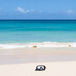 Caribbean Holidays, Cura&ccedil;ao Solo Holidays, Solo traveller relaxing on a quiet Cura&ccedil;ao beach with clear blue sea, snorkelling mask and soft white sand