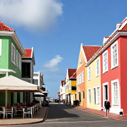 Caribbean Holidays, Cura&ccedil;ao Spa Breaks, Colourful historic streets of Willemstad, Cura&ccedil;ao, with Dutch colonial buildings, waterside caf&eacute;s and visitors strolling