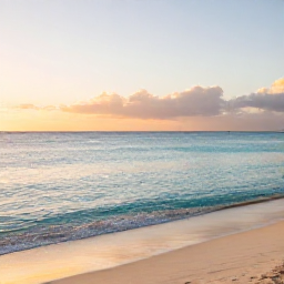 Caribbean Holidays, Cura&ccedil;ao Wellness Break, Peaceful Cura&ccedil;ao beach at sunrise with calm turquoise water, soft sand and a relaxed February holiday atmosphere