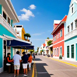 Caribbean Holidays, Cura&ccedil;ao Wine Holidays, Visitors exploring colourful Willemstad streets before an evening wine tasting, with Dutch Caribbean buildings and sunny April weather