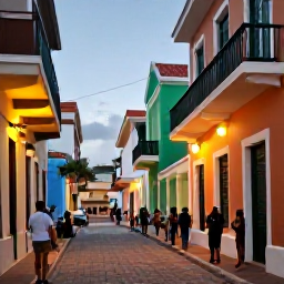 Caribbean Holidays, Cura&ccedil;ao Wine Tasting, Visitors exploring colourful Willemstad streets before an evening wine tasting in Cura&ccedil;ao