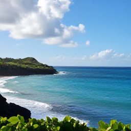 Caribbean Holidays, December Adventures, A bright December morning overlooking a turquoise bay and rugged coastline on Saint Barth&eacute;lemy