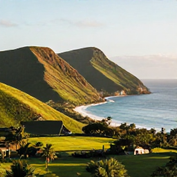 Caribbean Holidays, December Adventures, Volcanic Montserrat coastline and green hills in warm December sunshine