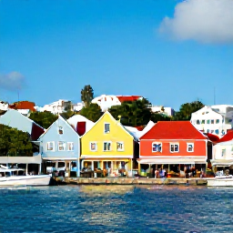 Caribbean Holidays, December All-Inclusive, A colourful harbour in Charlotte Amalie, St Thomas, with waterfront buildings, boats and visitors exploring local shops in December sunshine
