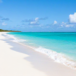Caribbean Holidays, December All Inclusive, Bright white sand beach and clear turquoise sea on Providenciales, Turks and Caicos, warm December sunshine, relaxed holiday atmosphere