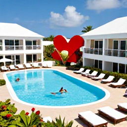 Caribbean Holidays, December Aruba, Elegant adults-only resort in Aruba with pool, sun loungers, tropical gardens and guests enjoying a December holiday