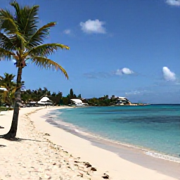 Caribbean Holidays, December Beach Holidays, Pristine Caribbean beach on Saint Barth&eacute;lemy in December, bright blue water, white sand, palm trees and relaxed holiday atmosphere
