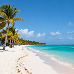Caribbean Holidays, December Business Class, Grace Bay Beach in December with soft white sand, calm turquoise water, palm trees and bright Caribbean sunshine