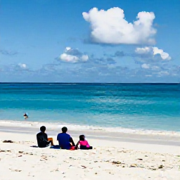 Caribbean Holidays, December Cayman Islands, Seven Mile Beach in Grand Cayman with soft white sand, clear blue water and adults enjoying a quiet December afternoon