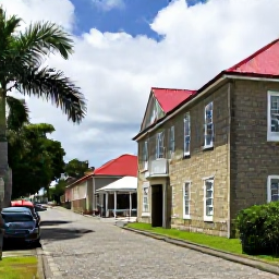 Caribbean Holidays, December Instagram Spots, Historic stone buildings and quiet cobbled streets around the Circus in Basseterre, Saint Kitts