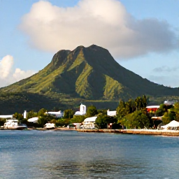 Caribbean Holidays, December Island Hopping, A bright December morning overlooking the harbour and green volcanic hills of Basseterre, Saint Kitts